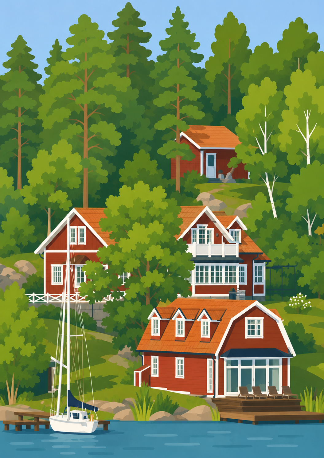 Schweden Illustration